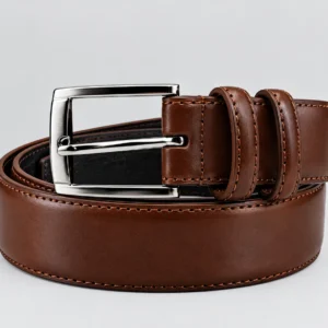 Classic Leather Dress Belt CLD02 (Dark Brown)