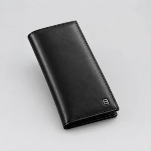Men’s Premium Long Leather Wallet Black