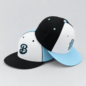 Black White & Blue Graphic Trucker Cap